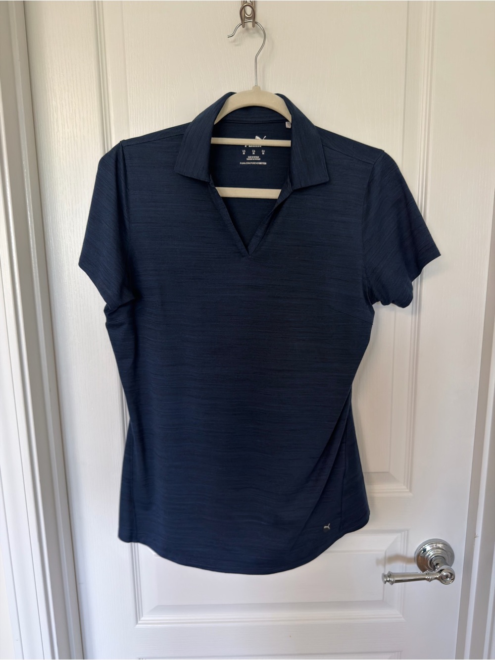 Puma Women's Dark Navy Short Sleeve Polo